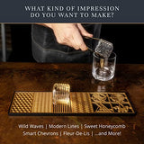 Brass Ice Stamp Kit - Custom Ice Cube Imprinter