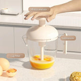 Manual Egg Mixer Ergonomic Press Whisk Cup
