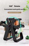Rotating Spice Rack Organizer 18 Jars Black