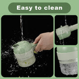 Portable Electric Vegetable Chopper - Green