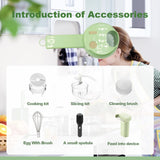 Portable Electric Vegetable Chopper - Green