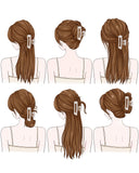 Silicone Hair Claw Clips Pack of 4