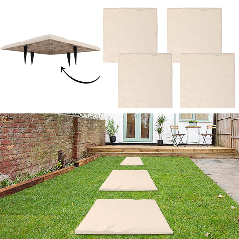 Stepping Stones 15.5in Square Resin Pavers