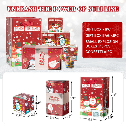 Christmas Surprise Box - Red 15 Bounces