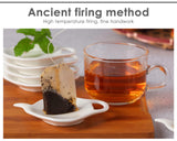 Teapot Shaped Teabag Holder Set of 4