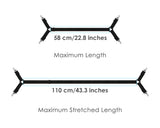 Sheet Straps 2 Pieces Mattress Sheet Holder Straps for Queen/King Size Bed Suspenders Twin XL Adjustable Elastic Bands and Corner Clips