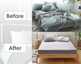 Sheet Straps 2 Pieces Mattress Sheet Holder Straps for Queen/King Size Bed Suspenders Twin XL Adjustable Elastic Bands and Corner Clips