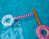Inflatable Candy 33 Inch Inflatable Donut Lollipops Set of 4 Candy Themed Birthday Decorations Pool Party Prop