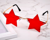 Star Sunglasses Set of 2 Fun Pentagram Disco Glasses