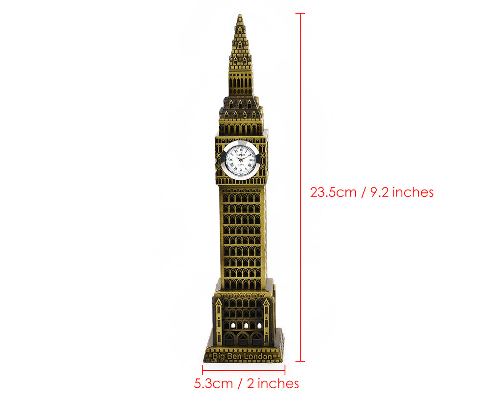 Metallic Big Ben Tower Model Statue Decoration