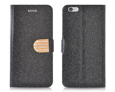 Twinkle Series iPhone 6 Plus Flip Leather Case (5.5 inches) - Black